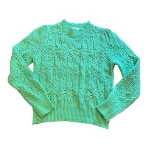 Karl Marc John Pointelle Sweater